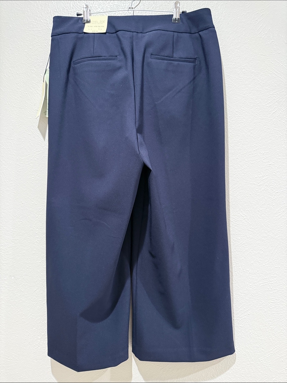 Rachel Zoe-Wide-Leg Navy Dress Pants. Waist 17”. Rise 12”. Inseam 24” - Picture 2 of 7